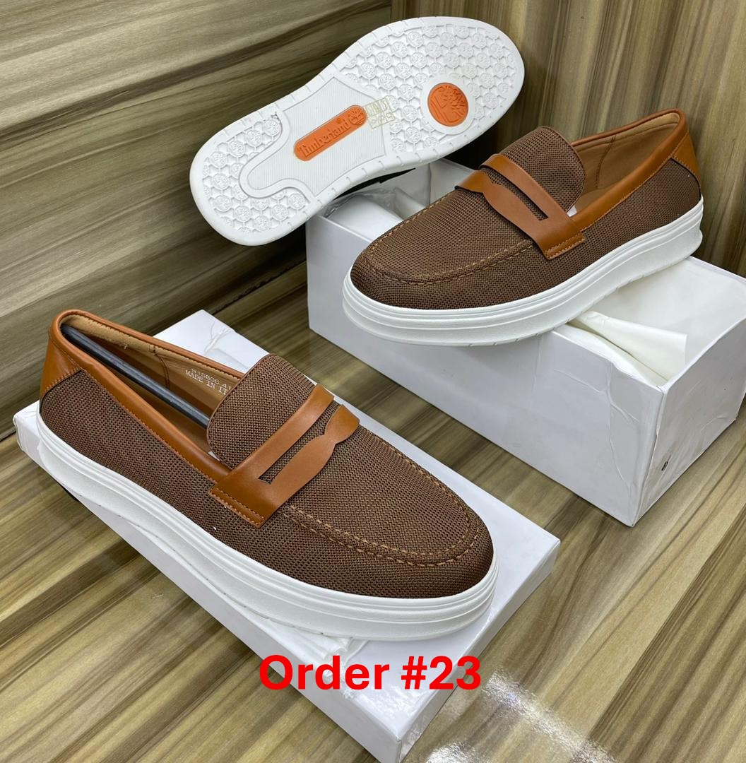 Timberland brown white sole 23