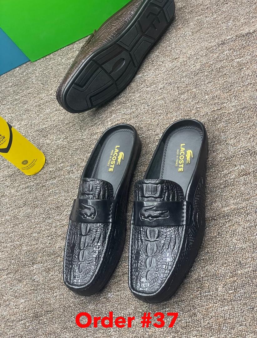 Crocks lacoste black half sole