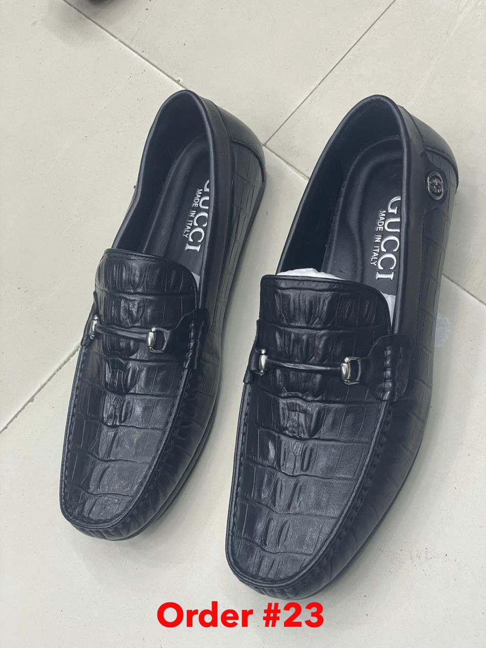 Gucci black crocks