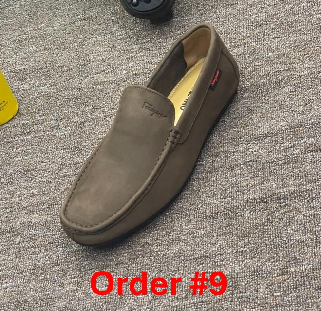 Feragamo brown suede