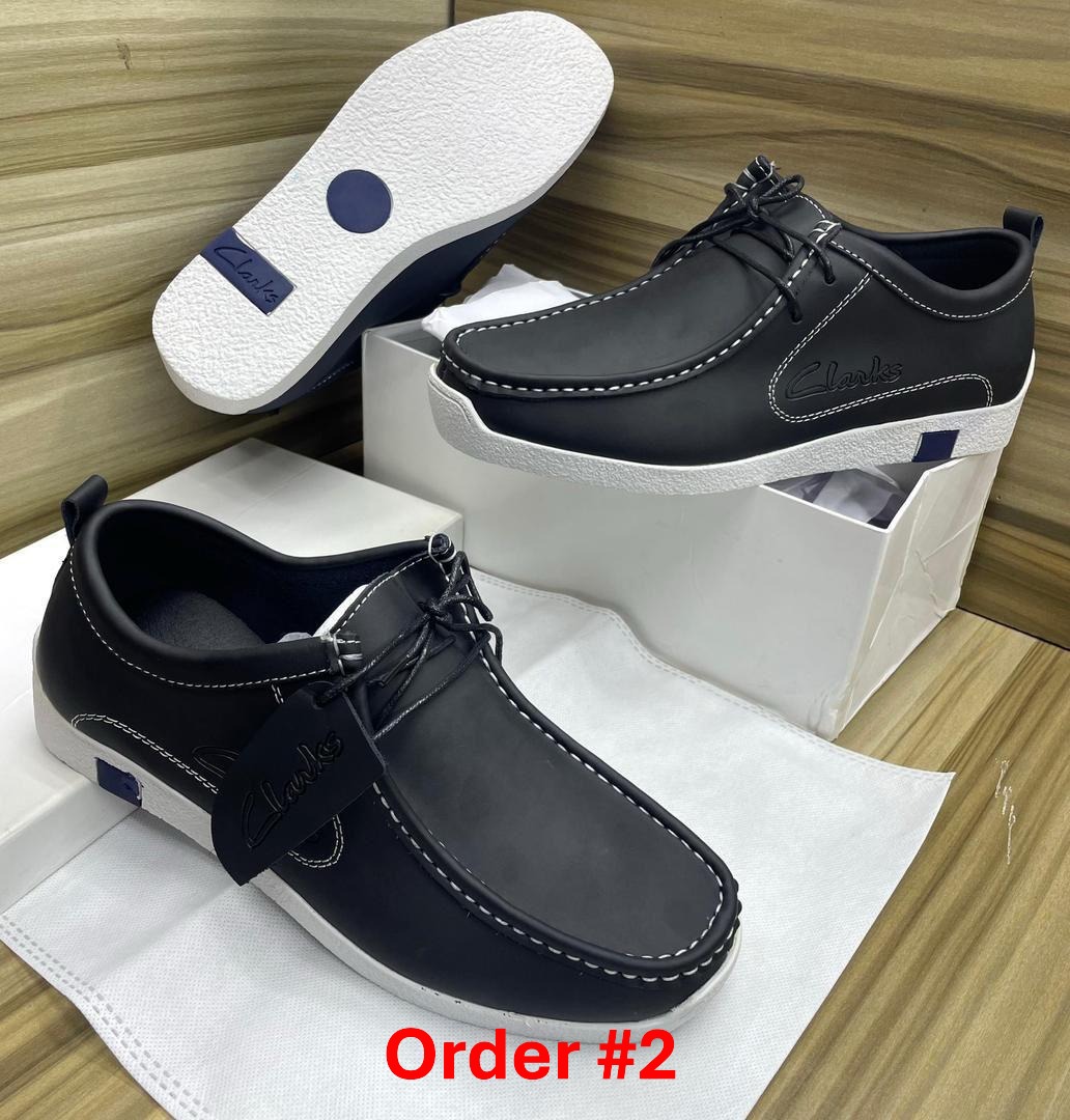 Clarks black & white