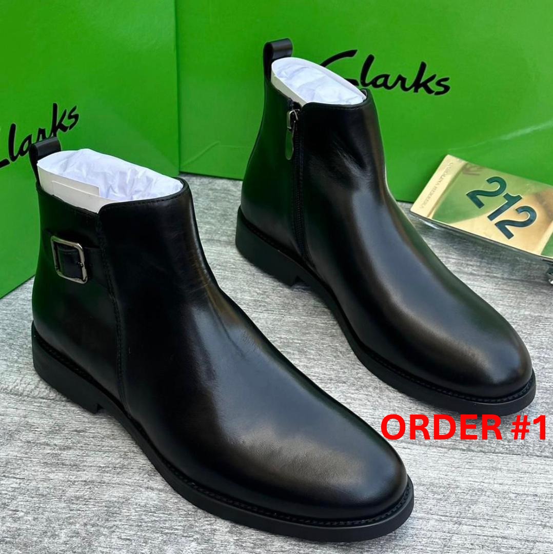 Black boot standing