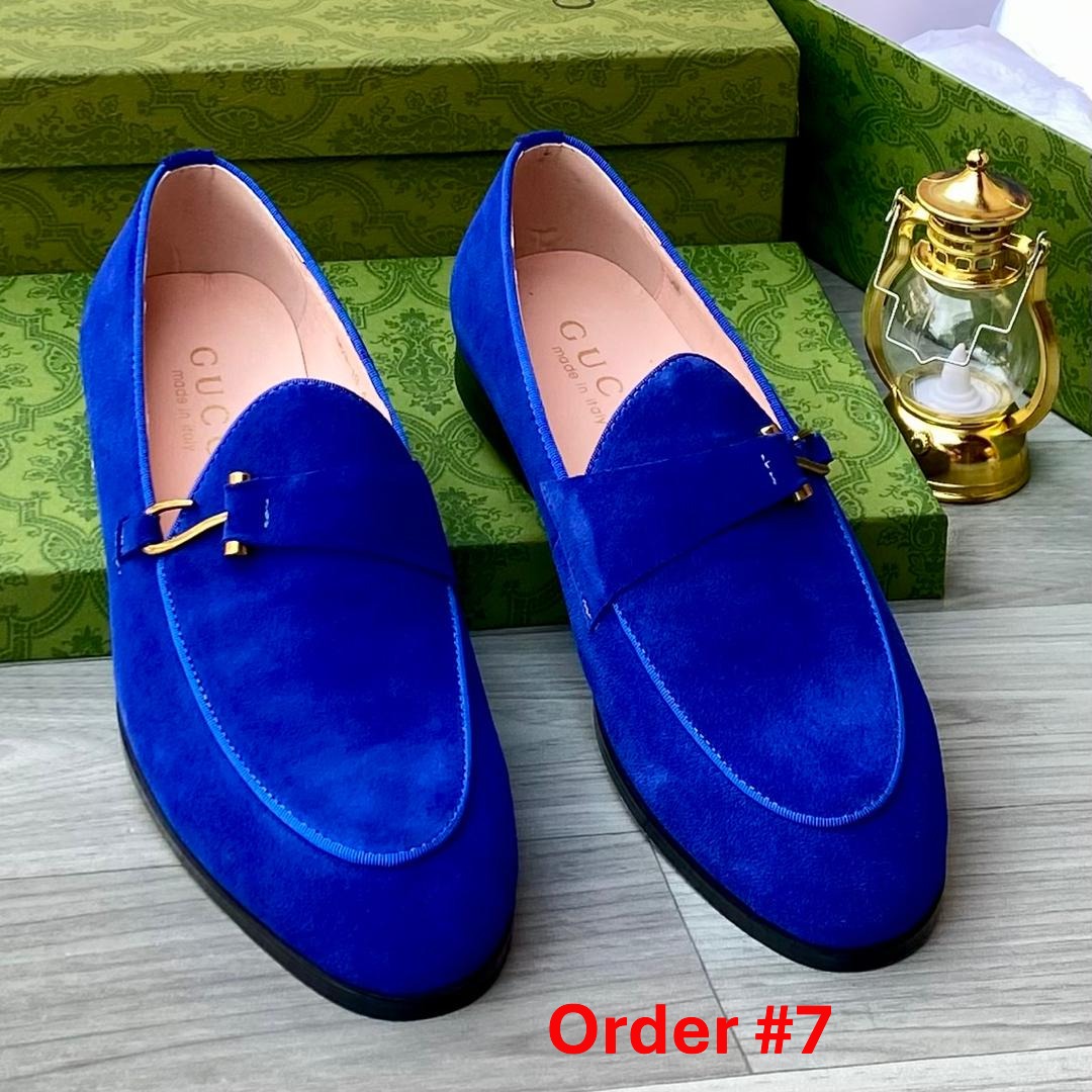 Gucci blue suede