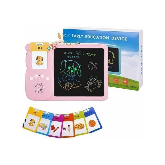 Child enjoying the learning set