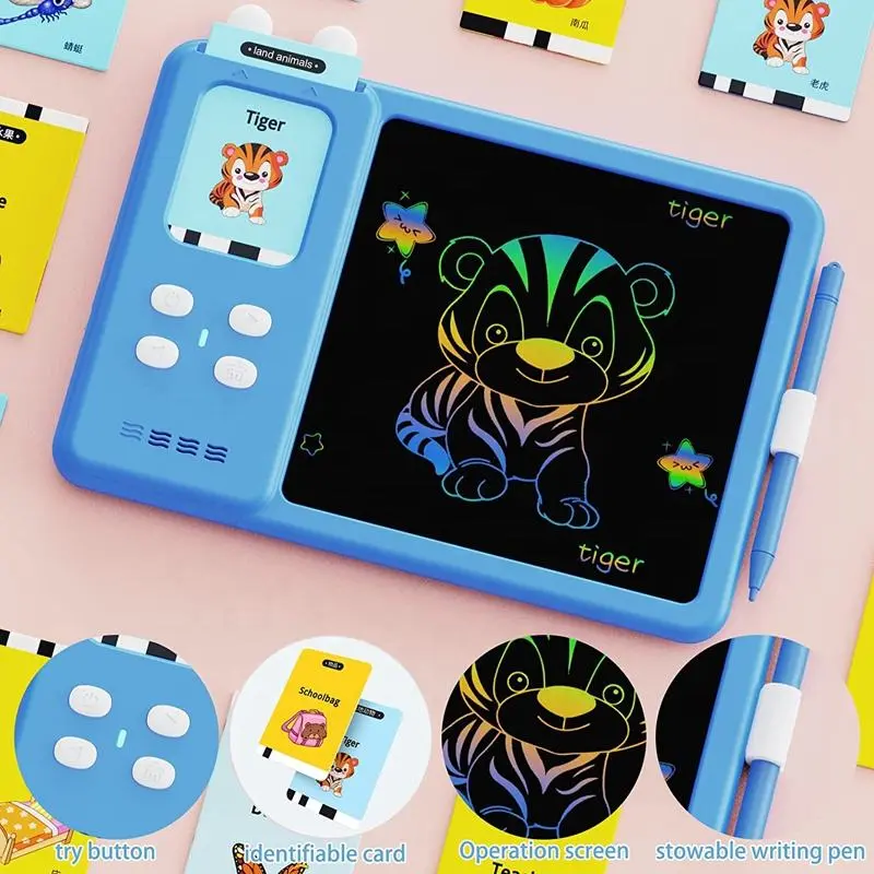 Talking Flashcard Reader and LCD Writing Tablet Learning Set