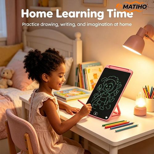 SmartSlate reusable LCD writing tablet in pink